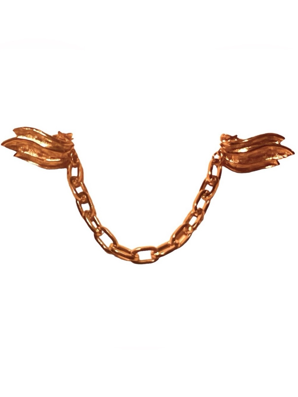 Fab 1950’s Gold Winged Heavy Sweater Clip, Deadstock, 6.5”